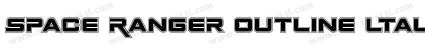 Space Ranger Outline ltalic字体转换